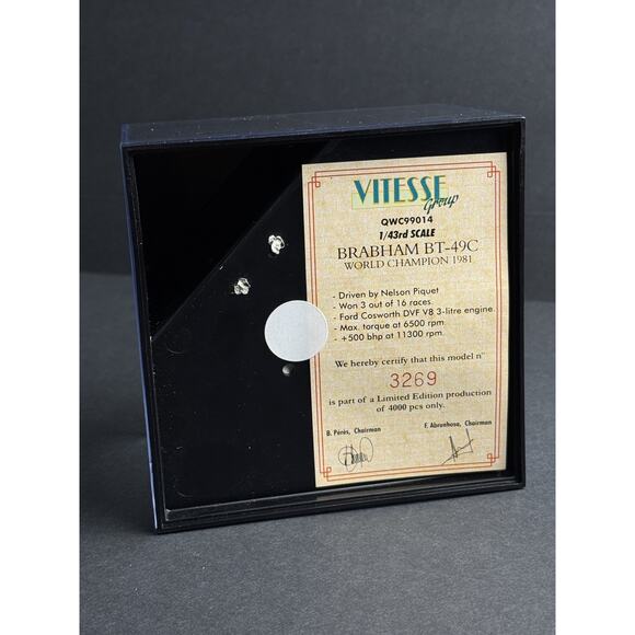 QUARTZO 1/43 F1 'World Champions' Brabham-BMW BT-49C Nelson Piquet QWC99014 - Picture 7 of 9